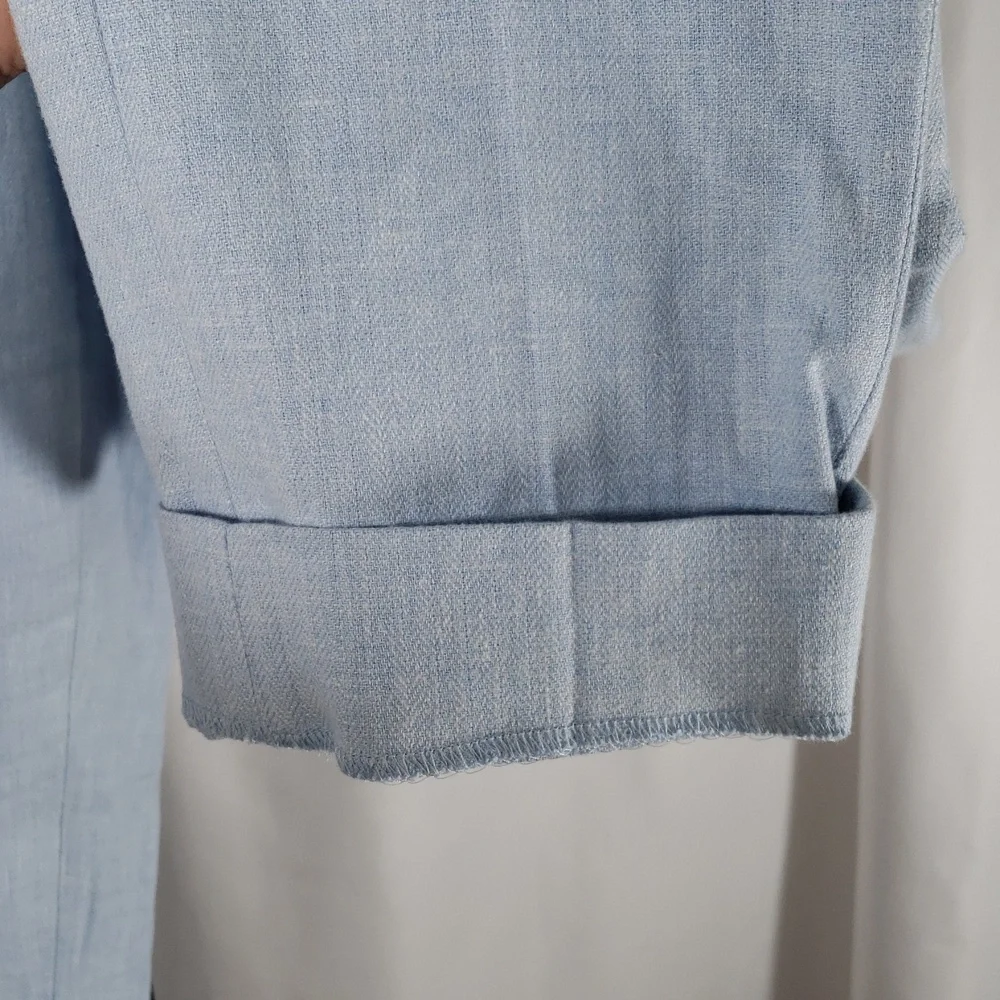 Banana Republic Light‎ Blue Canyon Tailored-Fit Linen-Blend Trouser SZ 30 x 32